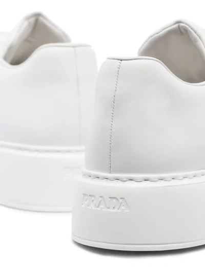 Shop Prada Macro Low-top Sneakers In White