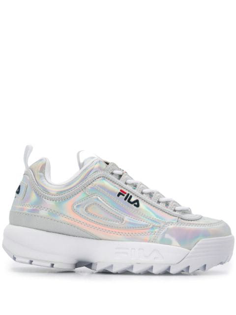 fila silver shoes