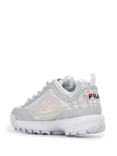 Shop Fila Disruptor Sneakers In Silver