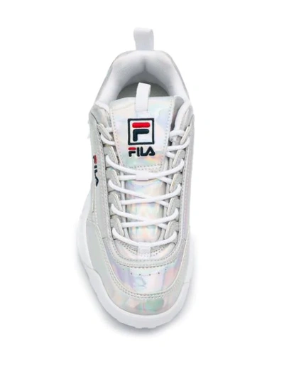 Shop Fila Disruptor Sneakers In Silver