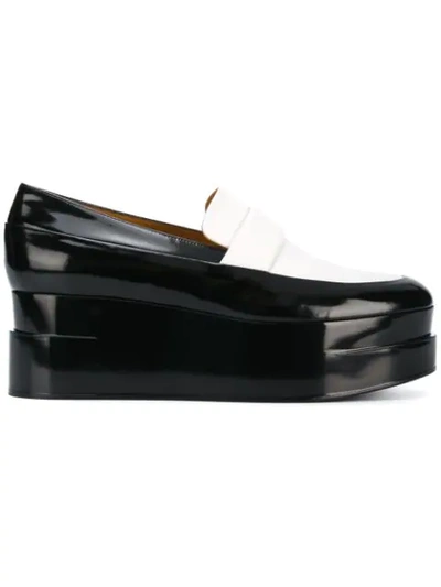 Shop Clergerie Lynn Platform Loafers In Black