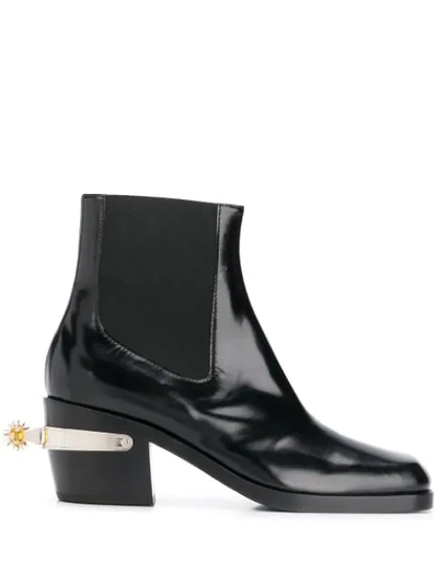 Shop Nodaleto Varnished Effect Boots In Black