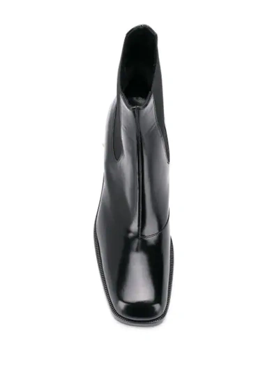 Shop Nodaleto Varnished Effect Boots In Black
