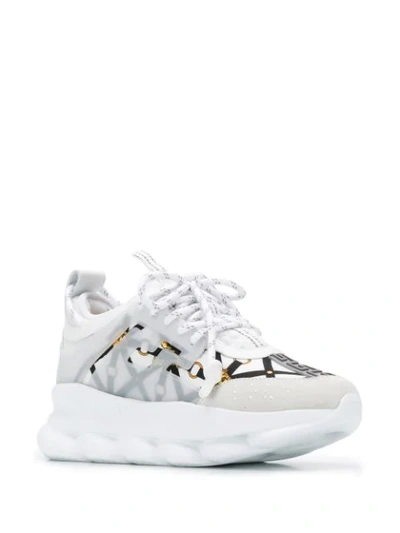 VERSACE CHAIN REACTION 2 SNEAKERS - 白色