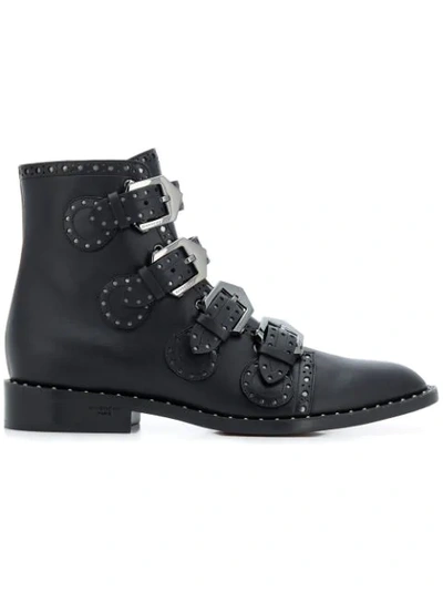 Shop Givenchy Buckled Ankle Boots In 19
