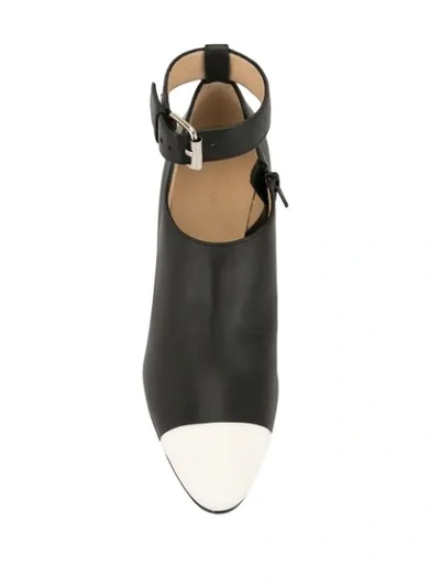 Shop Ports 1961 Contrast Toe Cap Boots In Black