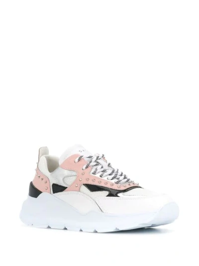Shop D.a.t.e. 'fuga Studs' Sneakers In White