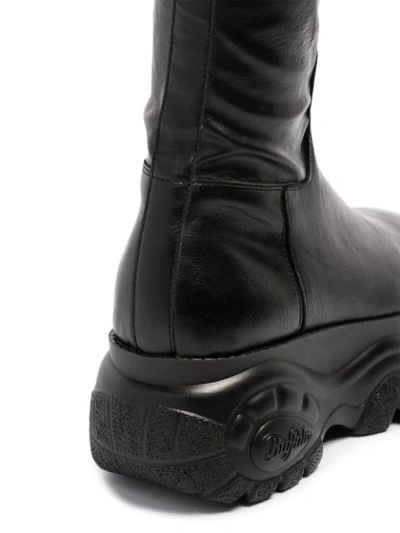 Shop 032c X Buffalo Thigh-high Platform Boots In Black
