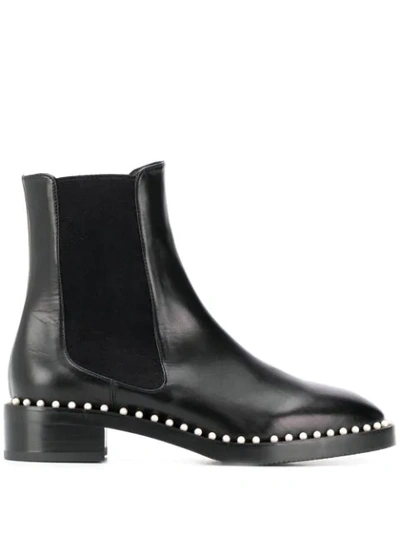 Shop Stuart Weitzman Cline Chelsea Boots In Black