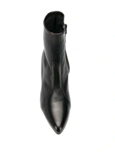 Shop Antonio Barbato Block Heel Ankle Boots In Black
