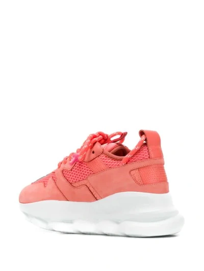 Shop Versace Chain Reaction Sneakers In Rosa