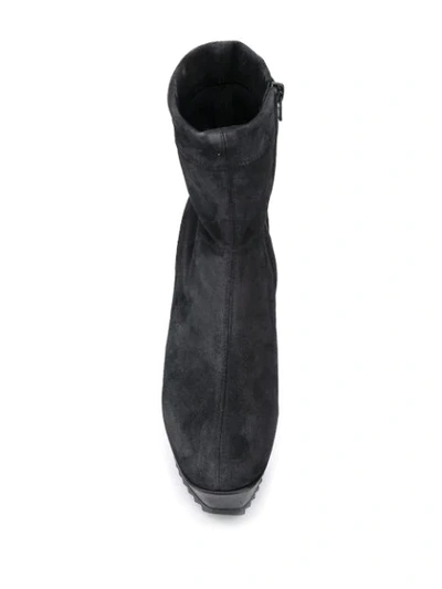 Shop Pedro Garcia Fey Boots In Black Strech Suede