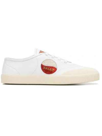 Shop Bally Super Smash Sneakers - White