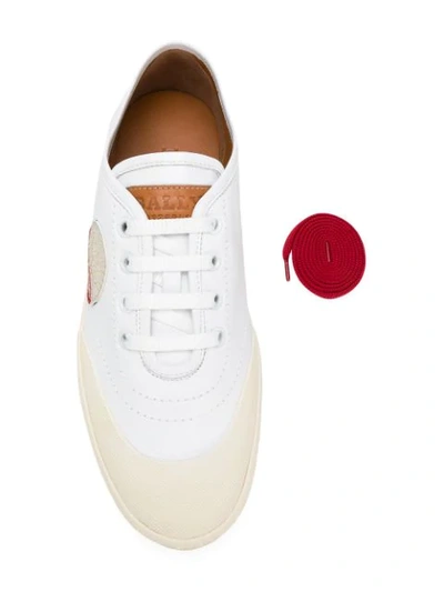 Shop Bally Super Smash Sneakers - White