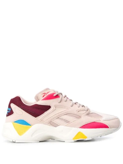 Reebok Aztrek 96 Sneakers In Rose-pink Leather In Neutrals | ModeSens