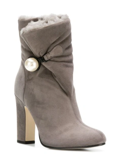 Shop Jimmy Choo Bethanie Boots In Grey