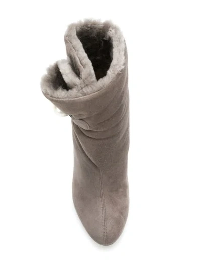 Shop Jimmy Choo Bethanie Boots In Grey
