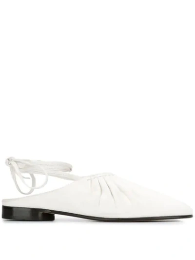 Shop 3.1 Phillip Lim / フィリップ リム Nadia Lace Up Ballerina Shoes In Neutrals