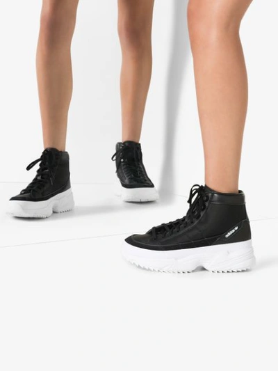 Adidas Originals Adidas Black Kiellor Xtra High Top Sneakers In Black &  White | ModeSens