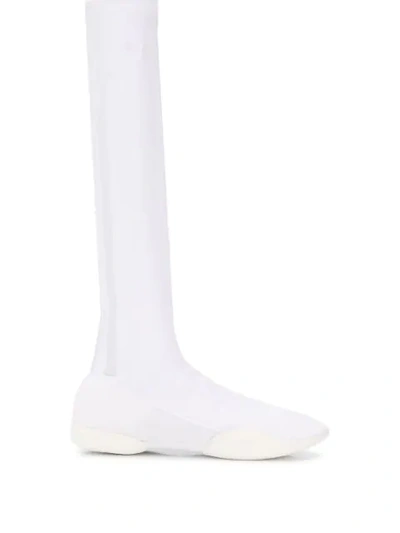 Shop Y-3 Taekwondo Sock Sneakers In White