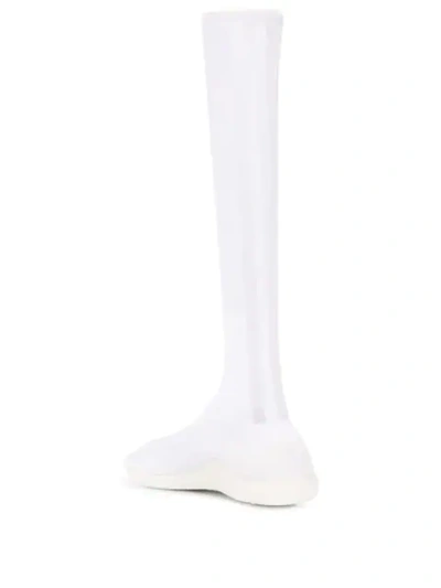 Shop Y-3 Taekwondo Sock Sneakers In White