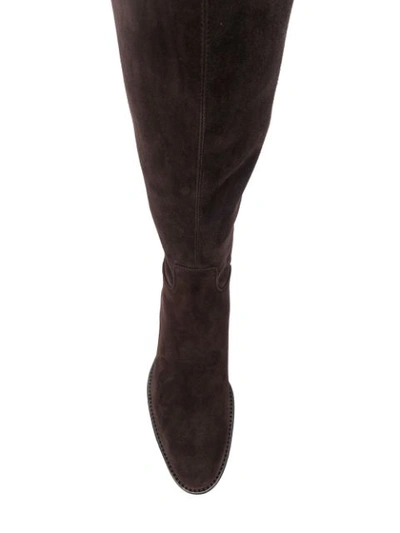 Shop Unützer Knee Length Boots - Brown