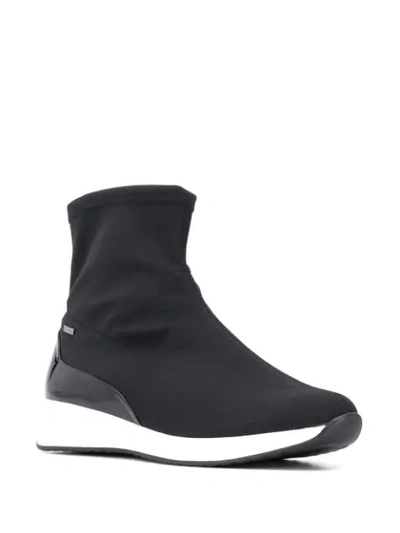 Shop Hogl Sock Boot Sneakers In Black