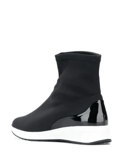 Shop Hogl Sock Boot Sneakers In Black