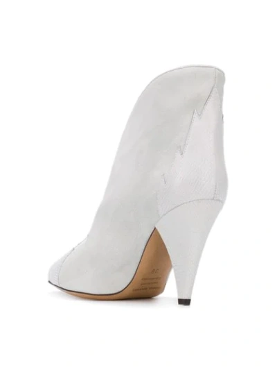 Shop Isabel Marant Archee Ankle Boots In White