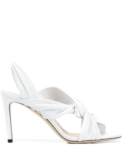 Shop Jimmy Choo Lalia 85 Sandals In White