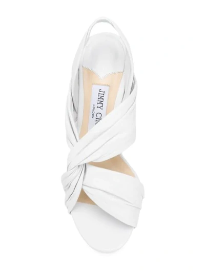 Shop Jimmy Choo Lalia 85 Sandals In White