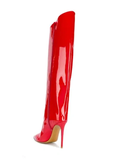 Shop Alexandre Vauthier Alex Knee Length Boots - Red