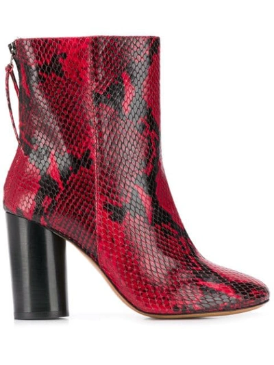 Shop Isabel Marant Garett Boots In Red