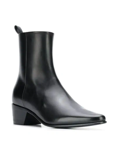 Shop Pierre Hardy Pointed Ankle Boots In Black