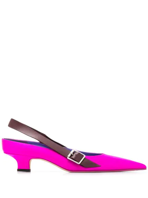 Victoria Beckham Low Heel Pumps In Pink | ModeSens
