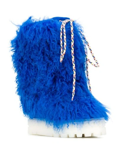Shop Casadei Igloo Ankle Boots In Blue