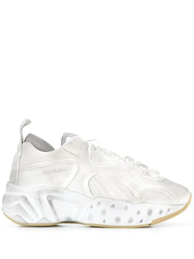 Shop Acne Studios Manhattan Low-top Sneakers In White