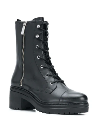 Shop Michael Michael Kors Lace-up Boots In Black