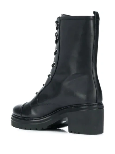 Shop Michael Michael Kors Lace-up Boots In Black