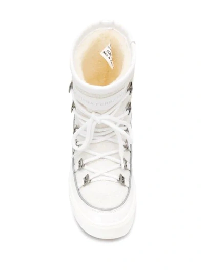 Shop Chiara Ferragni Flirting Ankle Snow Boots In White