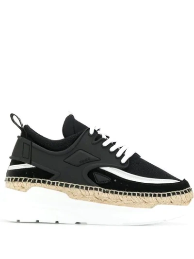 Shop Kenzo K-lastic Platform Sneakers In Black