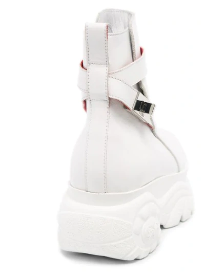 Shop 032c X Buffalo Jodhpur Ankle Boots In White