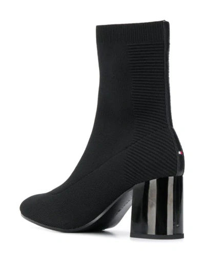 Tommy hilfiger clearance sock heeled boots