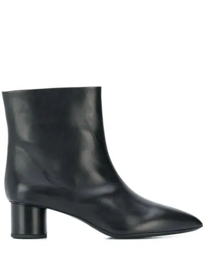 Shop Jil Sander Mina Low-heel Boots In Black