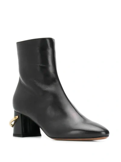 Shop L'autre Chose Ring Detail Heeled Boots In Black