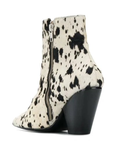 Shop Toga Patterned Ankle Boots In White