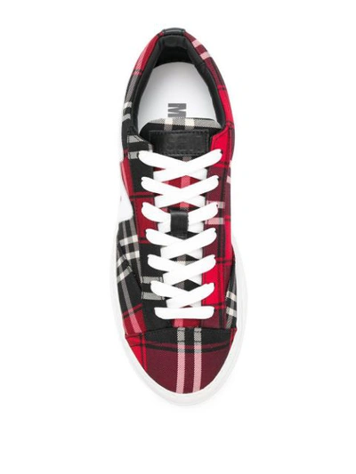 Shop Msgm Sneakers Aus Leder - Rot In Red