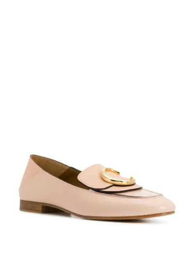 Shop Chloé Loafers In Neutrals