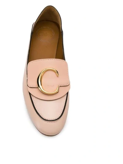 Shop Chloé Loafers In Neutrals