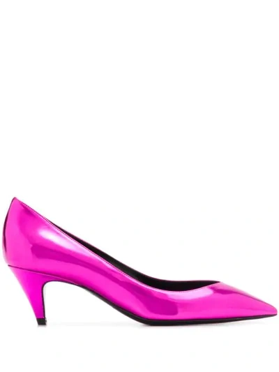 Shop Saint Laurent Charlotte Dècolletè 55mm Pumps In Pink